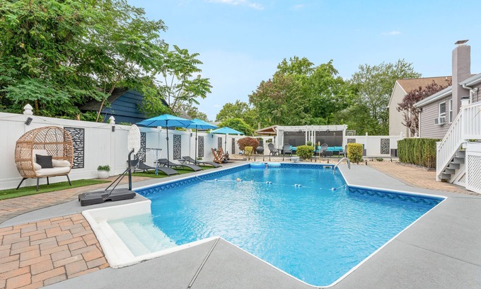 Neptune City House | Elegant Retreat with Pool, Ocean Views & Free Parking