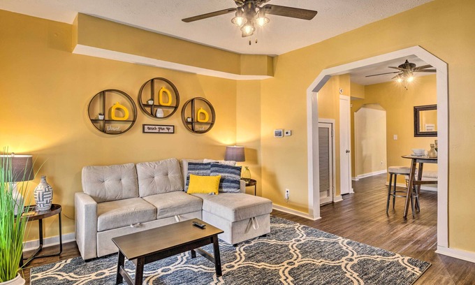 Indianapolis House | Stylish Indianapolis Home with Yard, Pet Friendly & Spa