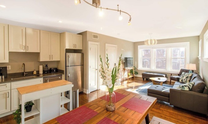 St. Louis Apartment | Pet-Friendly Minimalist Haven with Spa and Modern Amenities