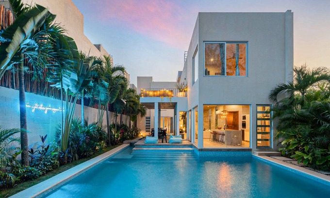 Tulum Villa | CASACieloAzul: Oceanfront Retreat with Huge Pool & Spa
