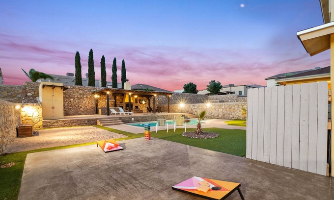 El Paso House | Experience Cimarron Oasis: Heated Pool & Movie Theater Fun