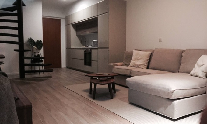 Aglantzia Apartment | Stylish City Duplex with Kitchen & Accessible Amenities