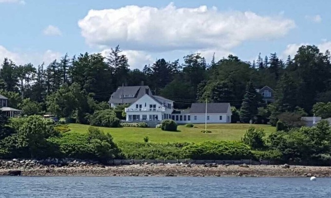 Castine House | Seaside Retreat: Private Beach & Waterfront Views Await