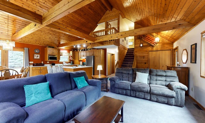 Baraboo House | Dog-Friendly Retreat with Firepit and Great Outdoor Space