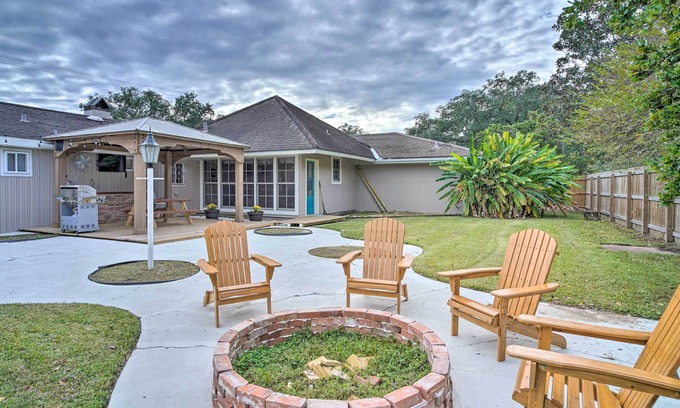 Lafayette House | Classy Lafayette Retreat w/ Game Room + Yard!