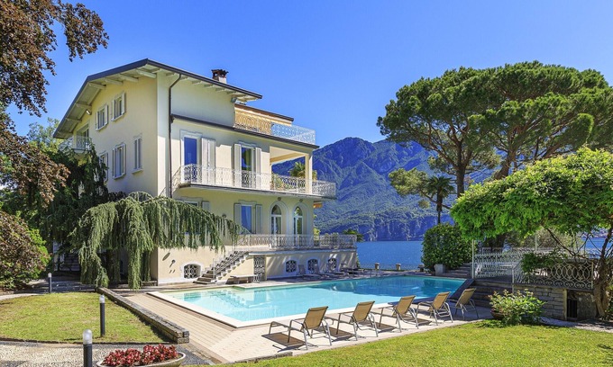 Vassena Villa | Elegant Villa with Pool and Lakeshore Garden Retreat