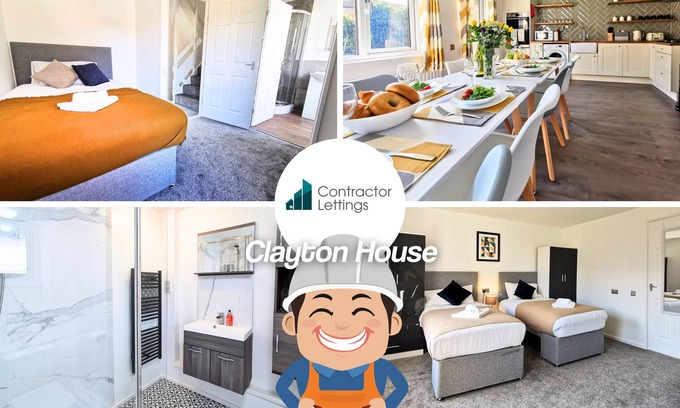 Peterborough House | Comfortable Clayton House: Ideal for Contractors & Families