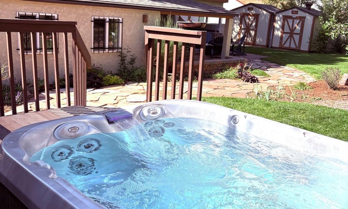 Central Colorado Springs House | Spanish Style Oasis with Home Gym and Spa Experience