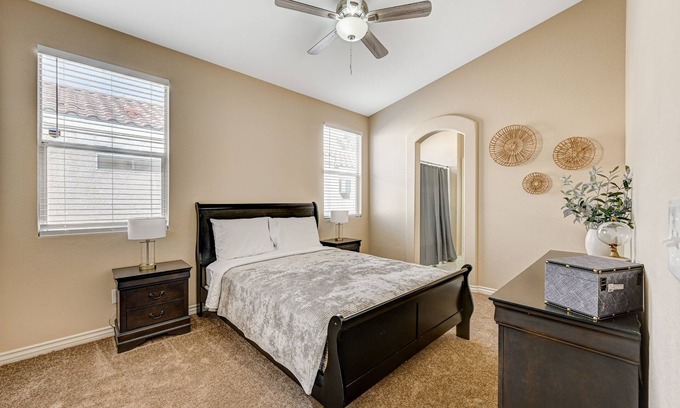 Enterprise House | Immaculate & Convenient Vegas House with Spa and Hot Tub