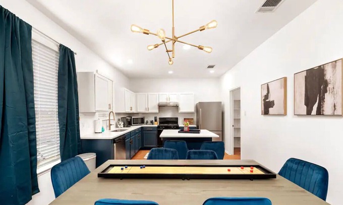 Buda House | Clean, modern and blissful. Game room! Sleeps 14!