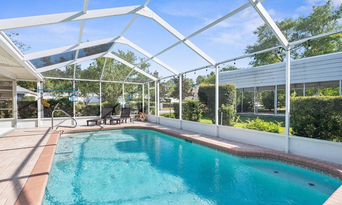 Spring Hill House | Idyllic Home with Heated Pool Near Weeki Wachi Springs