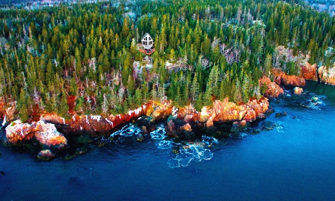 Machiasport House | Secluded Cliff Retreat with Ocean Views & Hiking Trails