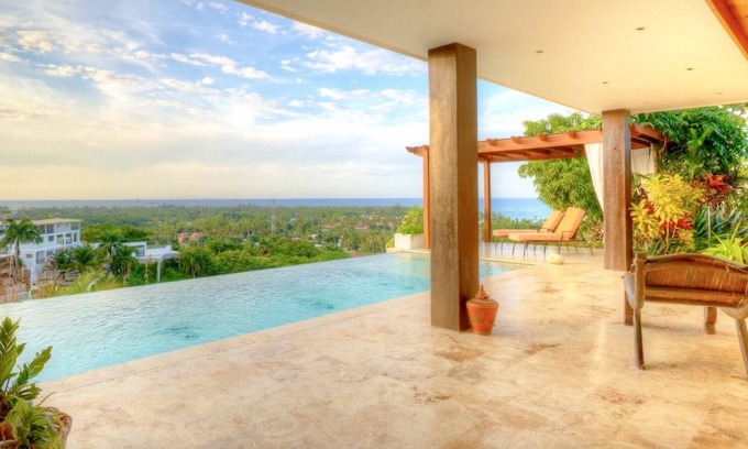 Las Terrenas Villa | Cliffside Villa: Infinity Pool & Breathtaking Ocean Views