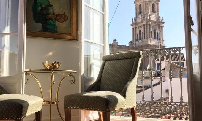 Centro Apartment | Prime Location: Clock Tower Malaga by Cathedral & Picasso Museum