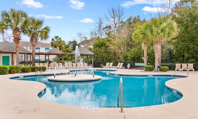 Vaught Condo | Ideal Getaway: Close2Beach with Pool and Spa Amenities