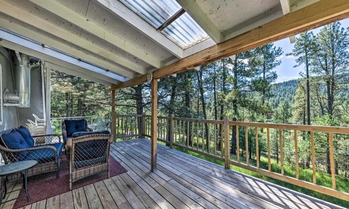 Cloudcroft House | Cozy Cloudcroft Cabin with Breathtaking National Forest Views