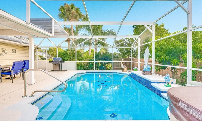Port Orange House | Beautiful Coastal Cottage with Heated Pool and Fire Pit