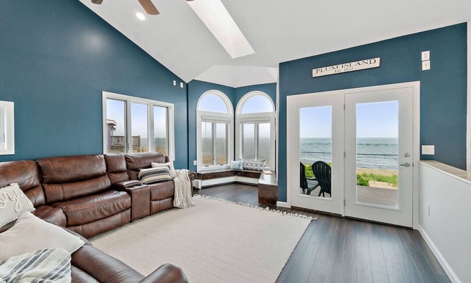 Newbury House | Modern Beachfront Chalet with Ocean View, Sleeps 10+ Guests