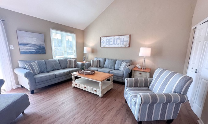 Southend House | Pet-Friendly Coastal Soul: Oceanfront Retreat with Spa