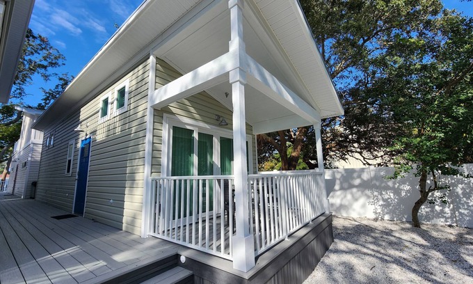 Dunedin House | Coastal Tiny Home on Pinellas Trail with Heated Pool