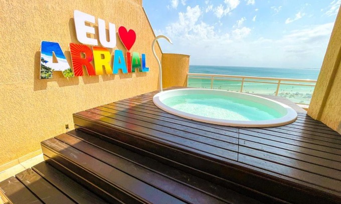 Praia Grande Hotel | Oceanfront Retreat: Andrei Noriller with Pool & Beach Access