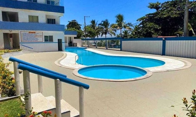 Piuma Apartment | Cobertura Duplex cm Vista do Mar e Piscina,cond.village das Ondas.pé na Areia
