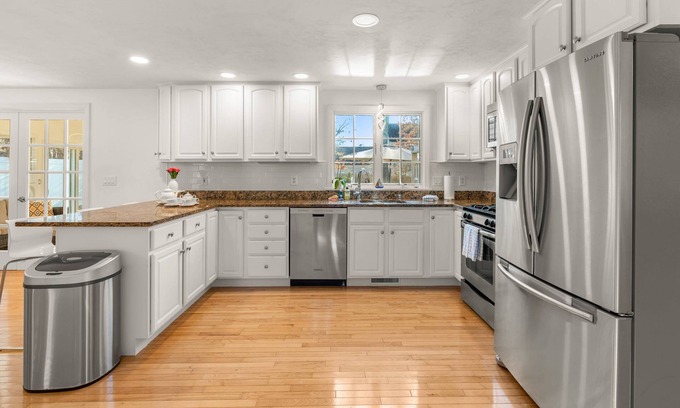 East Falmouth House | Colonial Vacation Home with Private Pool & Ocean View
