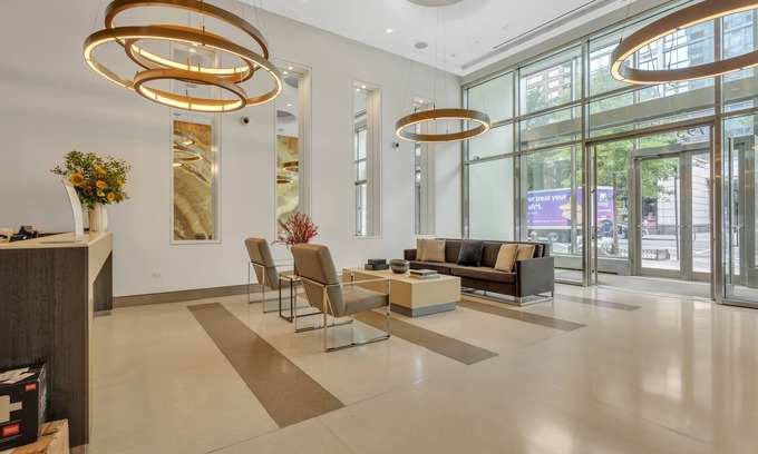 Manhattan Valley Apartment | Columbus Square 1 BR with Office & Spa Amenities Await