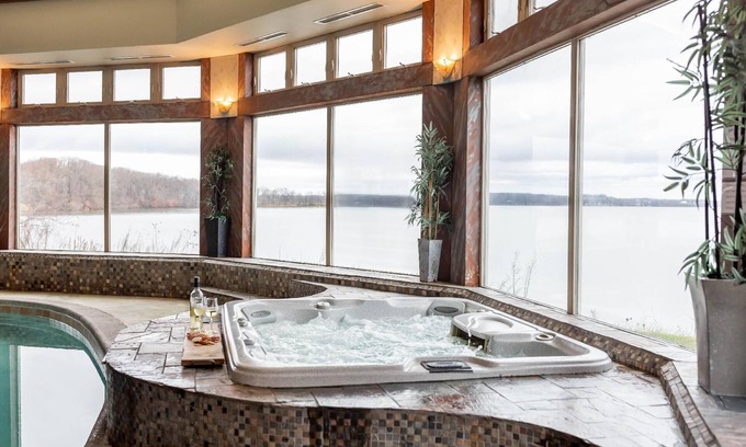 Earlville Villa | Experience Bliss with Lake Views and Private Pool Retreat