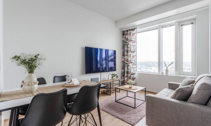 Tampere Apartment | Come in! "Kansi" 15th floor 1bd with breathtaking views