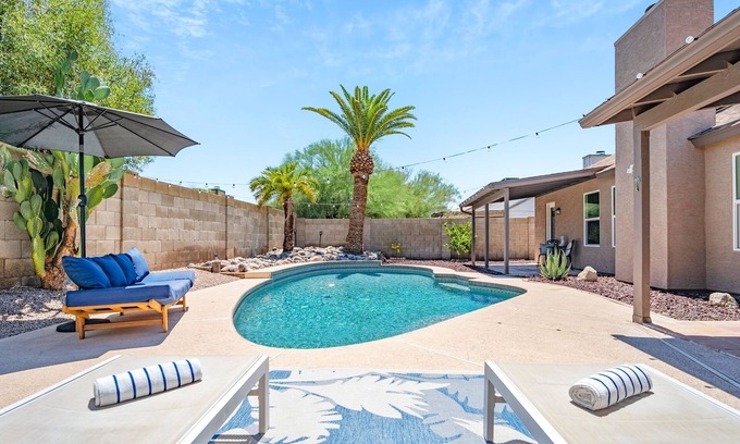 Chandler House | Relax by the Pool at Palm House - Top-Rated Ocean View!