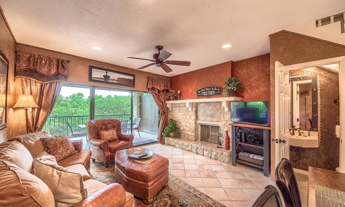 New Braunfels Condo | Experience the River Haus at Camp Warnecke Estates!