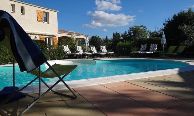 Notre-Dame-de-Londres House | Inviting Gite with Pool and Scenic Garden near Pic Saint Loup