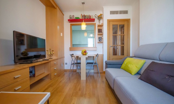 Rejas Apartment | Peaceful Retreat: Airport CMP9 with Pool & Spa Amenities