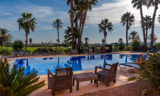 Los Alcazares Apartment | Cozy Apartment with Pool Access and Scenic Ocean Views