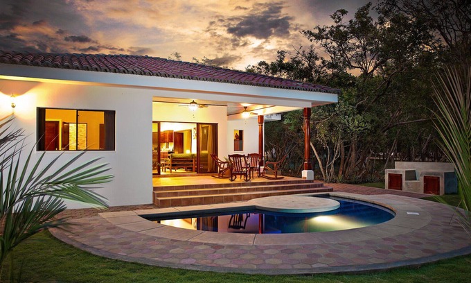 Playa Colorado Villa | Comfortable Casita With Small Pool - Steps From Beach, Restaurant And Surf Break