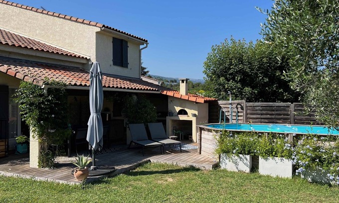 Mouans-Sartoux Villa | Ideal Family Villa with Private Pool and Garden Retreat