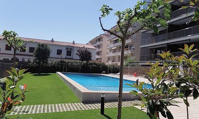 Calafell Apartment | Inviting Flat Steps from the Beach with Pool Access