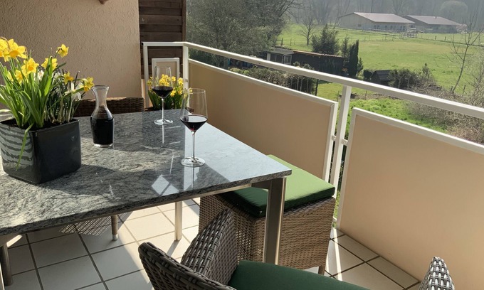 Vorstetten Apartment | Stylish Retreat with Lake View, Spa & Child-Friendly Amenities
