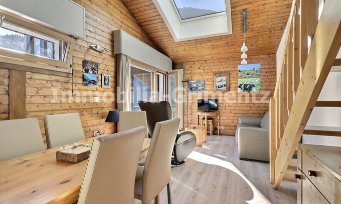 Grimentz Apartment | Cozy Studio Retreat for 2-4 with Kitchen & Pet-Friendly