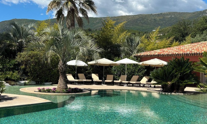 Carros Villa | Tranquil Villa with Private Garden & Pool, Rated 10/10