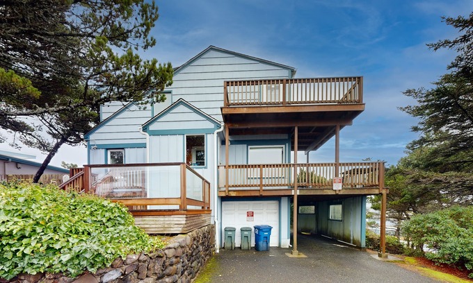 Newport House | Charming Duplex with Ocean Views & Private Hot Tub