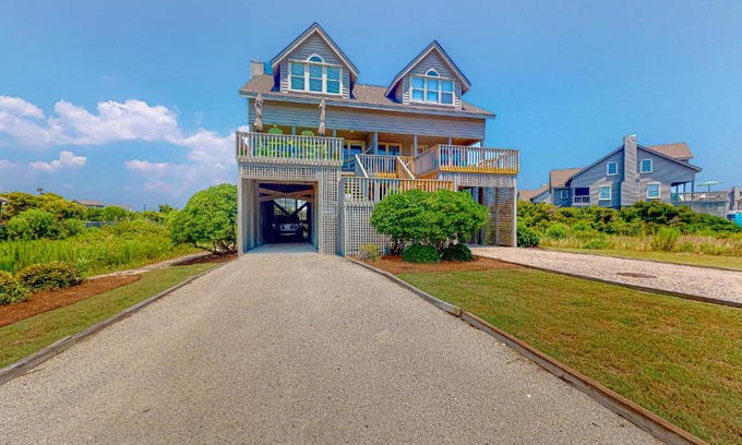 Topsail Beach House | Guest Rated: Compass Rose with Pool & Child-Friendly Fun