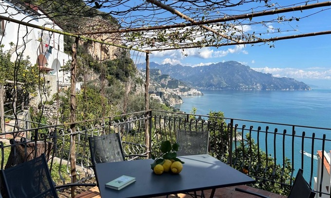 Conca dei Marini Apartment | Charming Sea View Retreat with Gardens and Private Terraces