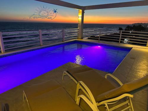 Boulevard Barra Vieja House | Oceanfront Condominio Aeromar: Rated 10/10 with Pool Access