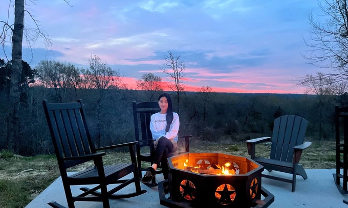 Shreveport Cabin | Exceptional Conestoga Glamping Wagon with Fire Pit & Patio