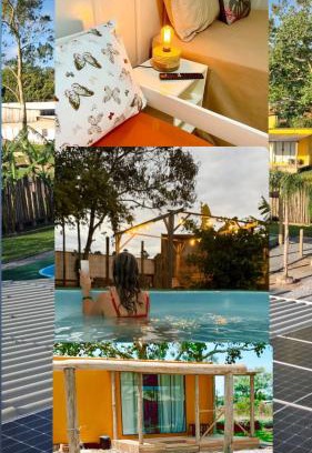 Reta House | Inviting Container Suítes Recanto Monte Trigo with Pool