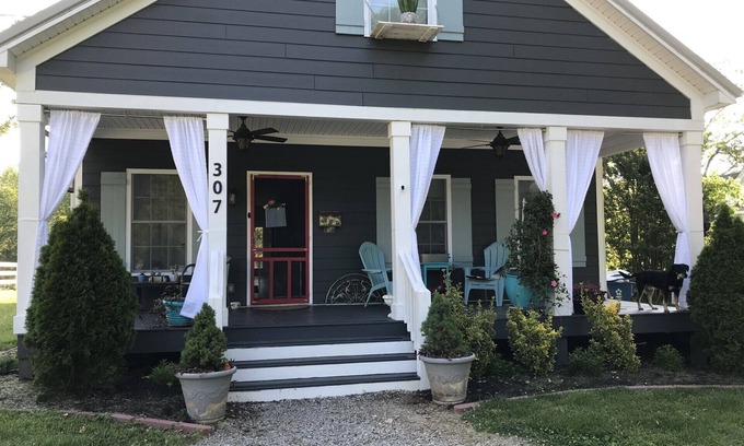 Pewee Valley Cottage | Modern Cottage with Spacious Covered Porches for Families