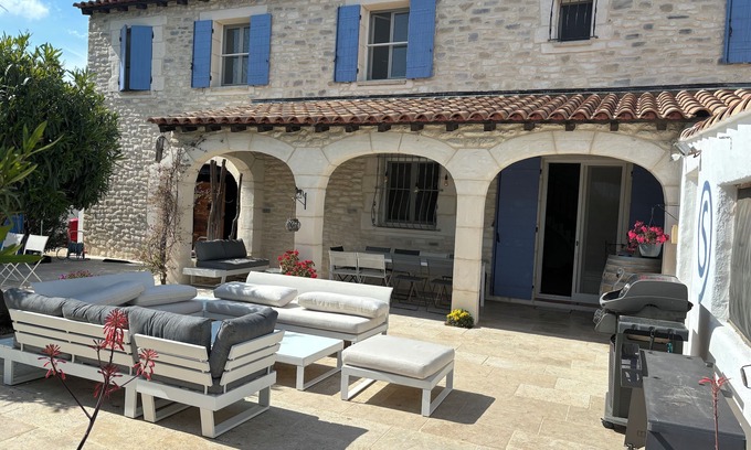 Arles Other | Modern Farmhouse Retreat with Pool in Picturesque Estate