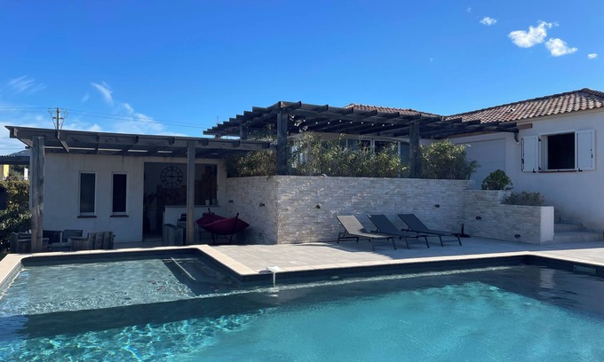 Calenzana Villa | Modern Villa with Private Pool and Ocean View for Families